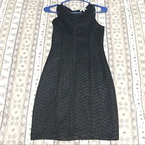 Mini Black Dress with Zipper